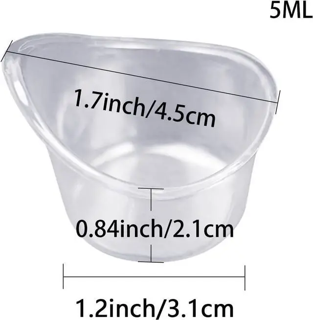 Alt view image 2 of 7 - Eye Wash Cups 5ml Disposable Plastic Measuring Flush Eye Cleaning Cups | 65 Pieces Portable individual