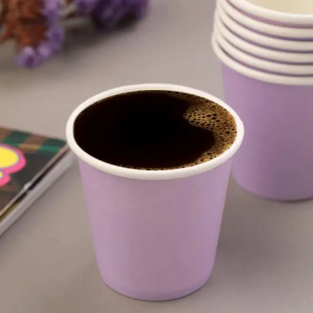 Alt view image 6 of 7 - 3 oz 100 Pack Disposable Mouthwash Cups Bathroom Paper Cups | Bathroom Cups Espresso Cups, Purple Cup for Snack, Bathroom Espresso Perfect for Home Office Condos Rvs Campers