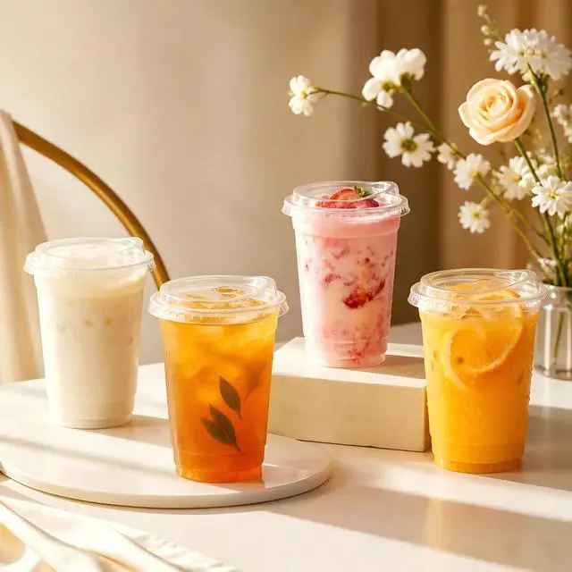Alt view image 7 of 7 - 16oz Clear Plastic Cups with Strawless Sip Lids, 25 Sets Disposable Iced Coffee Cups for Iced Coffee, Smoothie, Cold Drinks - Perfect for Party, Home & Office