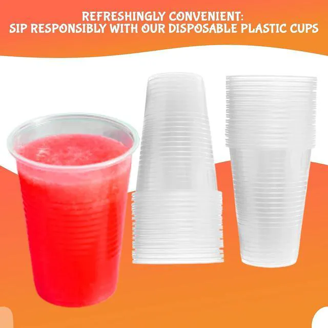 Alt view image 2 of 7 - 9oz Translucent Thin Wall Plastic Cold Cup- Pack of 100ct