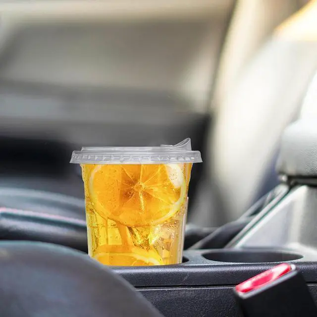 Alt view image 7 of 7 - Qinsihwn 20 oz Clear Plastic Cups with Strawless Sip Lid,25 Sets Disposable Iced Coffee Cups with Lids,Disposable Clear Plastic Cups with Lids for Iced Coffee,Smoothie,Cold Drinks for Party