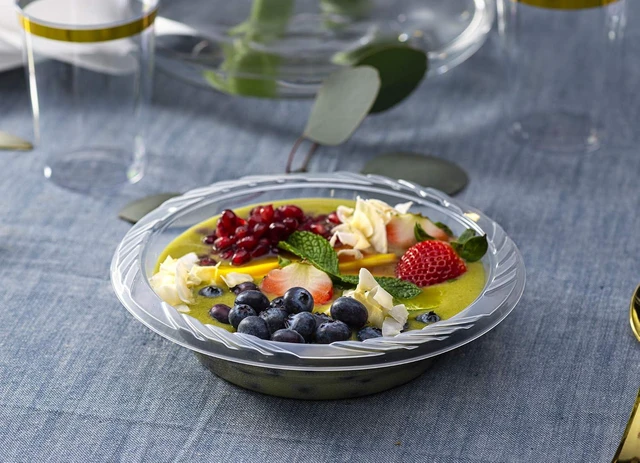 Alt view image 4 of 7 - PLASTICPRO 18 ounce Premium Crystal Clear Disposable Plastic Party Bowls Pack of 20