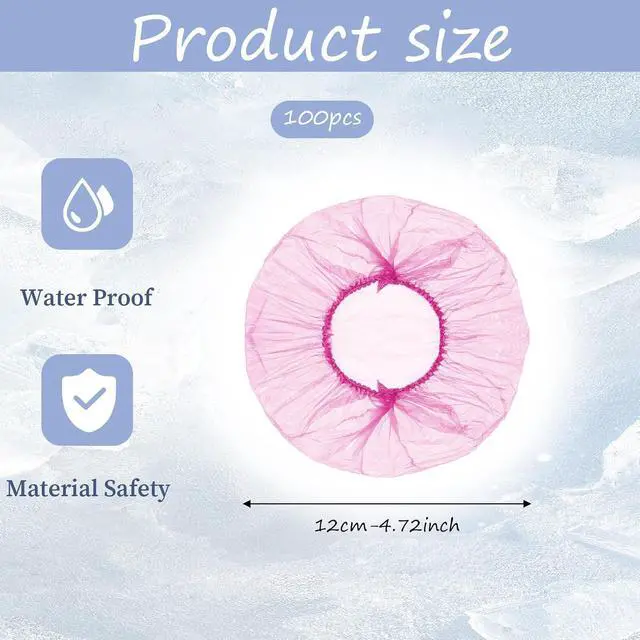 Alt view image 2 of 7 - 100 Pcs Disposable Drink Covers for Alcohol Protection Women Scrunchie, Disposable Cup Covers Wine Glass Cover fit Most Cup Sizes Drink Protector for Women Adult Bar Club Party (Pink, Large)