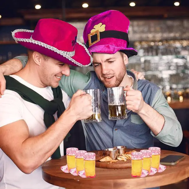 Alt view image 7 of 7 - SHAOQINLIN Cowboy Boot Shot Glasses, 15 PCS 1 oz Mini Plastic Boot Cups | Hot Pink Boots Mugs Western Cowboy Cowgirl Theme Party Supplies