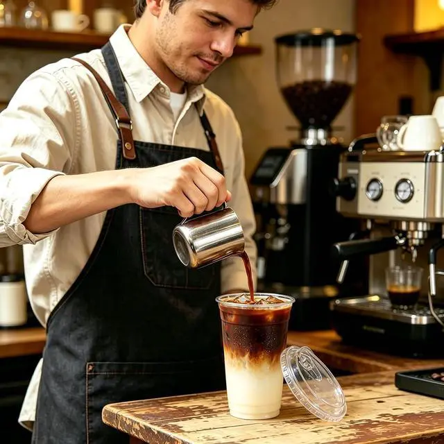 Alt view image 4 of 7 - 30 Pack Clear Plastic Cups, 20 OZ Disposable Iced Coffee Cups | Strawless-Sip-Lids, To Go Cup with Sip Through Lids, For Cold Drinks, Juice, Milkshake, Wedding, Party, Holiday