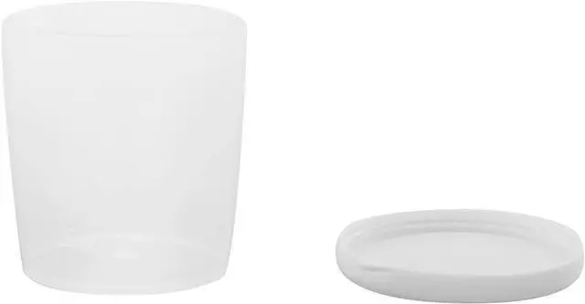 Alt view image 2 of 5 - 12PCS 30ml Plastic Transparent Measuring Cups with Lid Liquid Container Medicine Measuring Measure Cups Clear Mixing Cup
