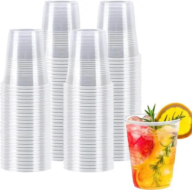 Main image of BYSNOW 100 Pack 5 oz Clear Plastic Cups, Small Disposable Bathroom Cups | Disposable Mouthwash Cups, PP Plastic Drinking Cups for Party, Picnic, Wedding, Travel, Coffee, Soda, Juice