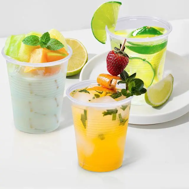 Alt view image 6 of 6 - BYSNOW 100 Pack 5 oz Clear Plastic Cups, Small Disposable Bathroom Cups | Disposable Mouthwash Cups, PP Plastic Drinking Cups for Party, Picnic, Wedding, Travel, Coffee, Soda, Juice