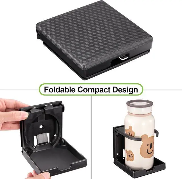Alt view image 6 of 7 - Spurtar 2pcs Boat Cup Holder 2.36-3.94'' (60-100mm) Adjustable Foldable