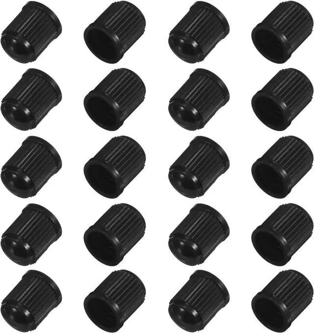 Main image of KITUREK 20PCS Tire Valve Stem Caps, Anti-Corrosion Universal for Car, Black