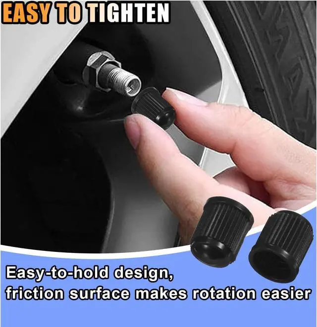 Alt view image 5 of 5 - KITUREK 20PCS Tire Valve Stem Caps, Anti-Corrosion Universal for Car, Black