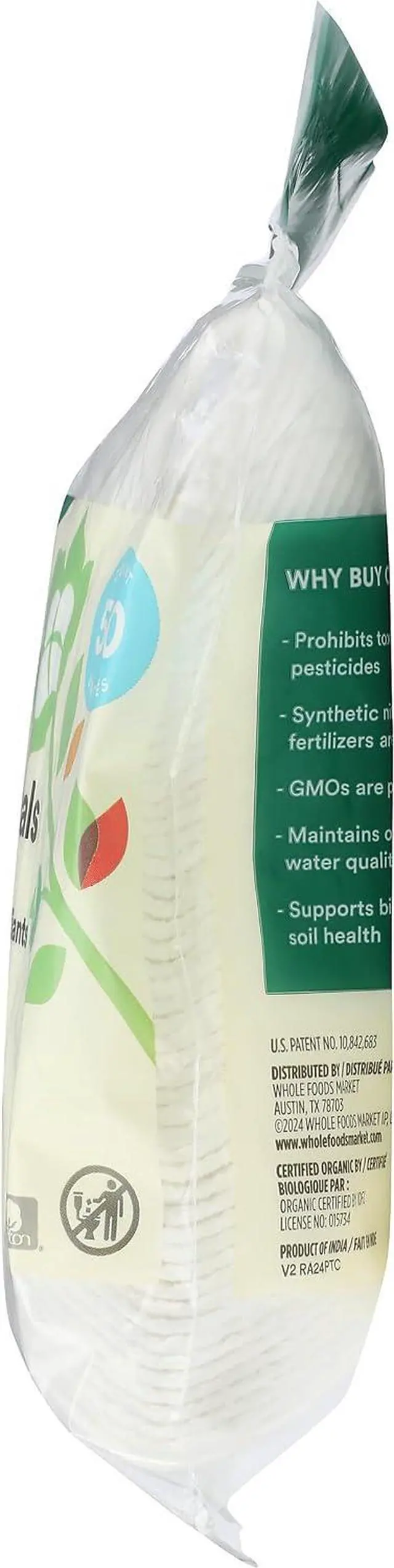 Alt view image 6 of 7 - 365 by Whole Foods Market, Organic Cotton Ovals, Exfoliating, 50 Count