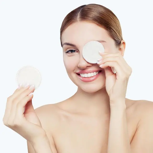 Alt view image 2 of 7 - 160PCS Cotton Rounds, Cotton Pads for Face, Soft Lint-Free Super Absorbent