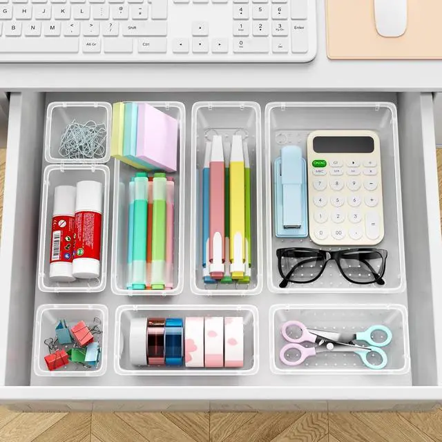 Alt view image 6 of 7 - 12 PCS Drawer Organizer Set, Makeup Organizers, Tool Storage Trays