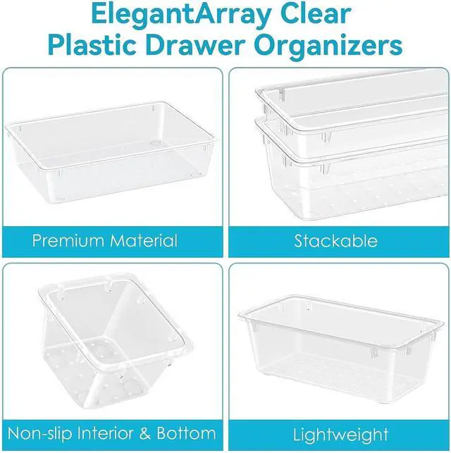Alt view image 5 of 7 - 12 PCS Drawer Organizer Set, Makeup Organizers, Tool Storage Trays