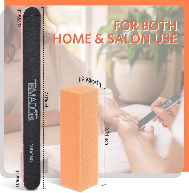 Alt view image 5 of 7 - TsMADDTs Nail Files and Buffers, Professional Manicure Tools for Nail Care