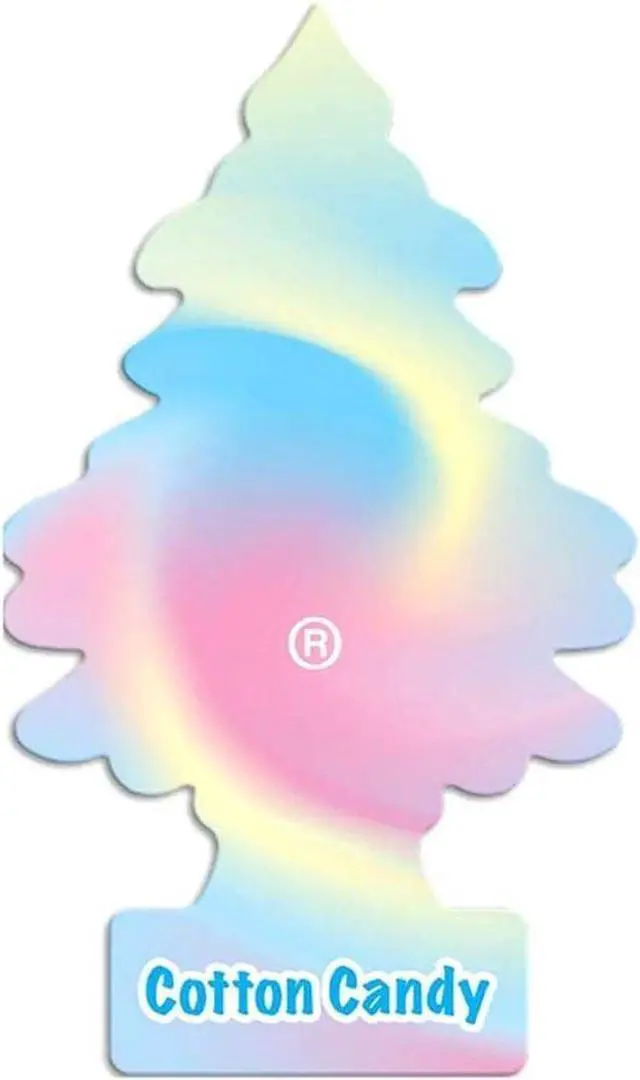 Alt view image 4 of 7 - LITTLE TREES Car Air Freshener | Hanging Paper Tree for Home or Car | Cotton Candy | 3 Pack