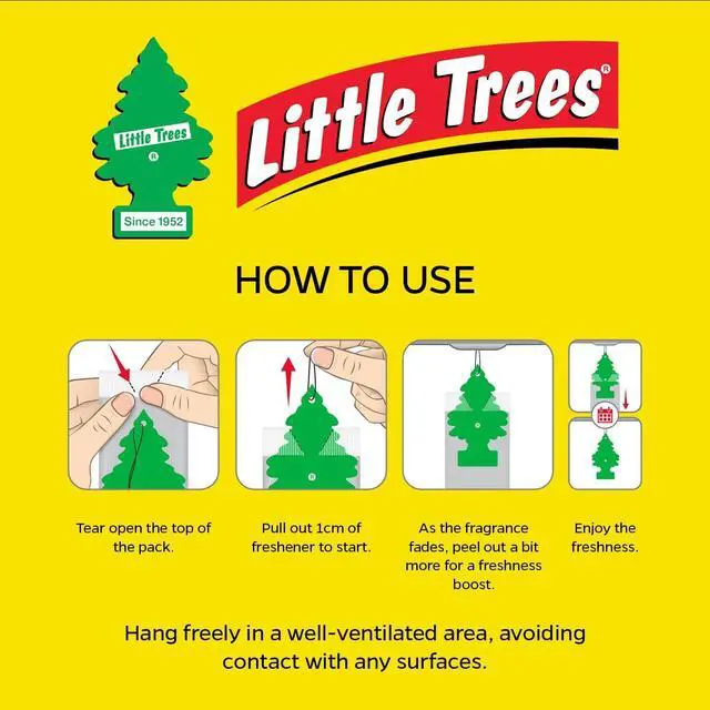 Alt view image 5 of 7 - LITTLE TREES Car Air Freshener | Hanging Paper Tree for Home or Car | Cotton Candy | 3 Pack