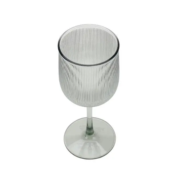 Alt view image 5 of 7 - Better Homes & Gardens 4-Piece Green Ribbed Tritan Wine Glass Set