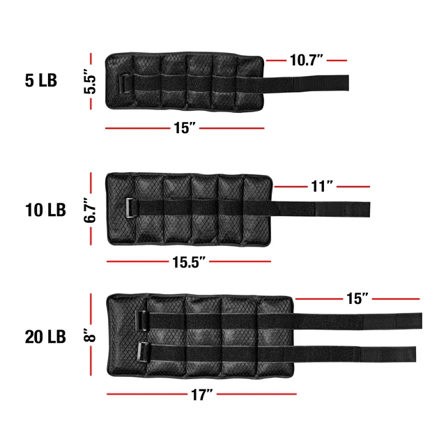 Alt view image 3 of 7 - FUEL Pureformance Neoprene Ankle Weights, OneSizeFitsMost, HookandLoop Secure Closure for Home Workout & LowerBody Exercise