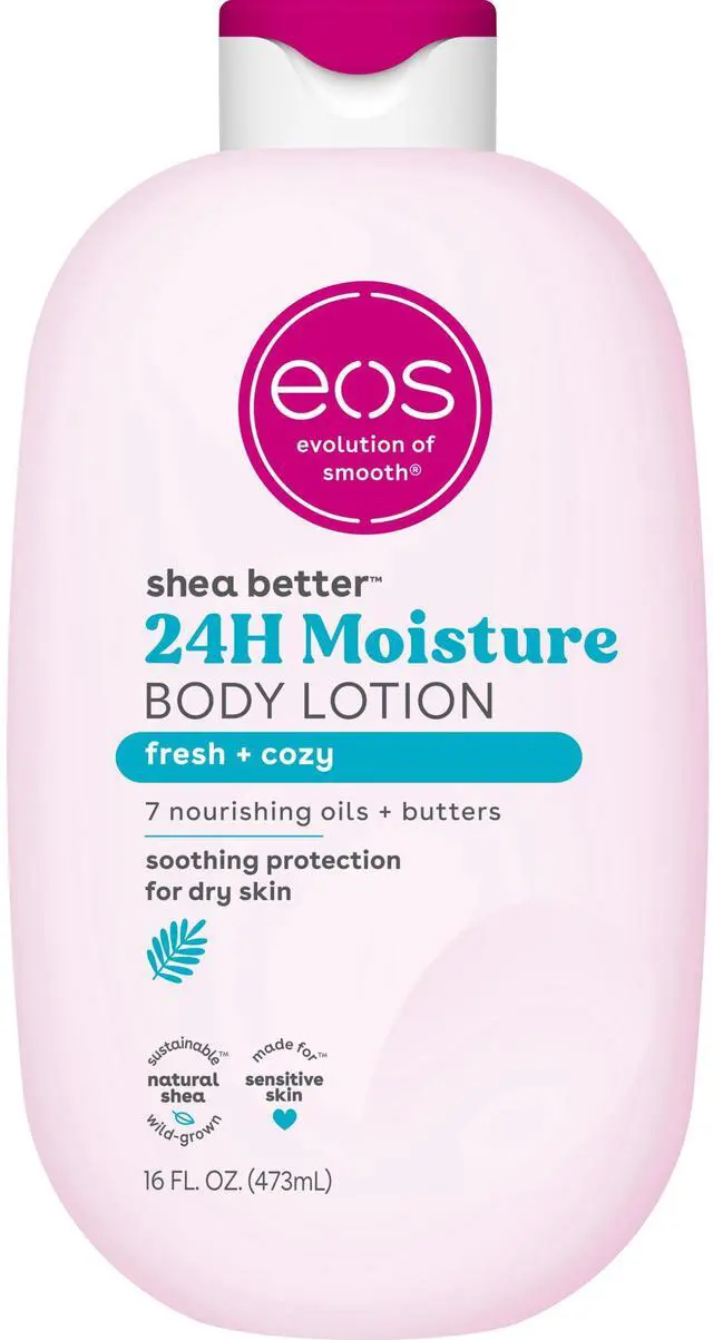 Main image of eos Shea Better Body Lotion- Fresh & Cozy, 24H Moisture for Dry Skin, 16 fl oz