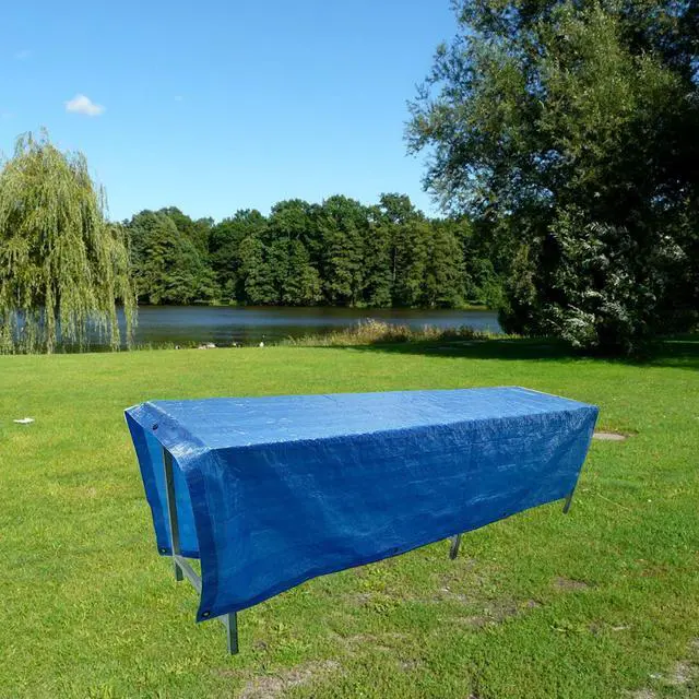 Alt view image 5 of 7 - Hyper Tough Weather Resistant Light Duty 6 x 8' Polyethylene Tarp
