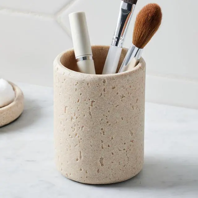 Alt view image 2 of 6 - Better Homes & Gardens Faux Stone Toothbrush Holder