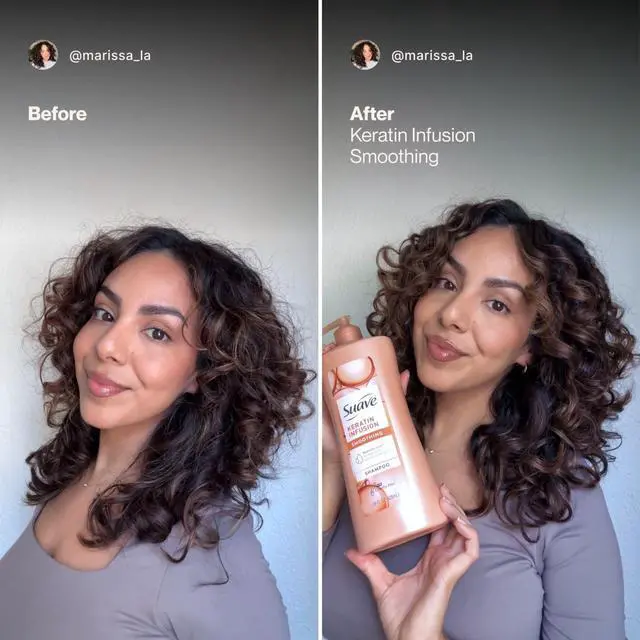 Alt view image 5 of 5 - KeratinInfused Smoothing Conditioner by Suave, CrueltyFree, Improves Shine & Manageability for Dry, Frizzy and OverProcessed Hair