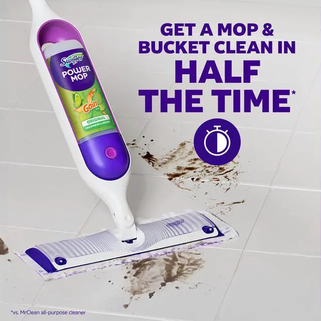 Alt view image 6 of 7 - GainScent Swiffer PowerMop Refill Liquid, Compatible with Swiffer PowerMop System, Cuts Cleaning Time for Household FinishedFloor Mopping