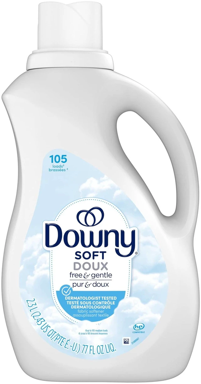 Alt view image 5 of 7 - 77Oz Downy Free & Gentle Liquid Fabric Softener, Hypoallergenic, AntiFuzz & StretchResistant for Household SensitiveSkin Laundry Routine