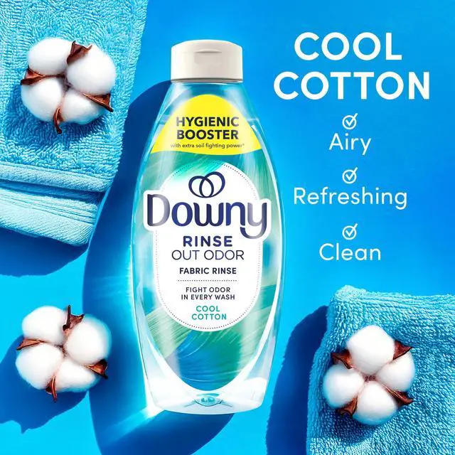 Alt view image 3 of 7 - Downy Rinse Out Odor Laundry Rinse, Cool Cotton Scent, 16 fl oz, Tackles Tough Odors and Refreshes