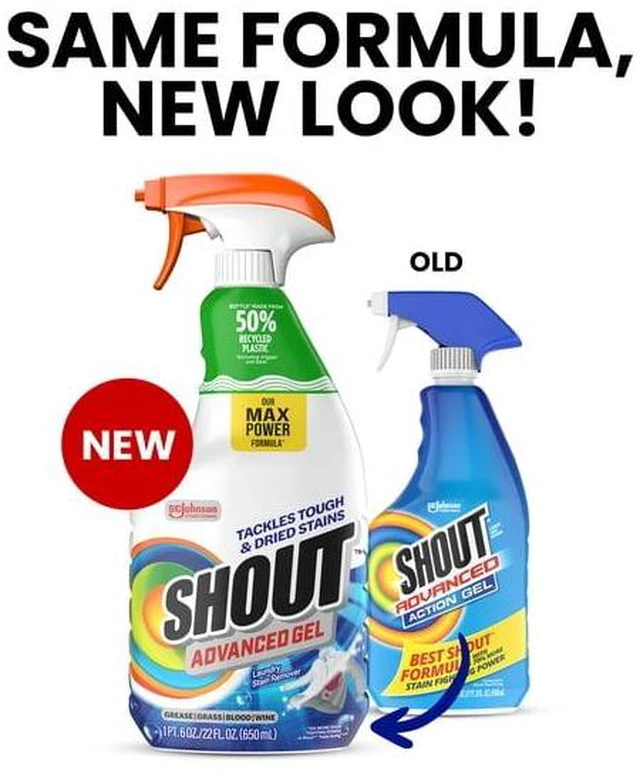 Alt view image 6 of 7 - Shout Laundry Stain Remover, Advanced Acting Gel, 22 FL. OZ.