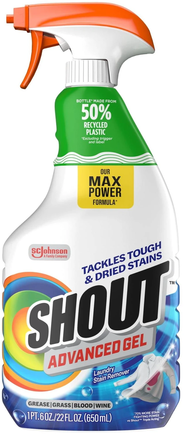 Alt view image 4 of 7 - Shout Laundry Stain Remover, Advanced Acting Gel, 22 FL. OZ.