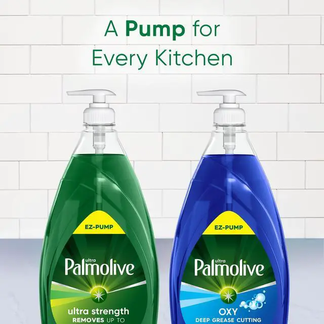 Alt view image 5 of 5 - Palmolive Ultra Oxy Liquid Dish Soap 28 fl oz EZPump Bottle, +50% Foaming Action, Removes 99.9% Grease & Food Residue, Paraben & PhthalateFree MultiPurpose Cleaner