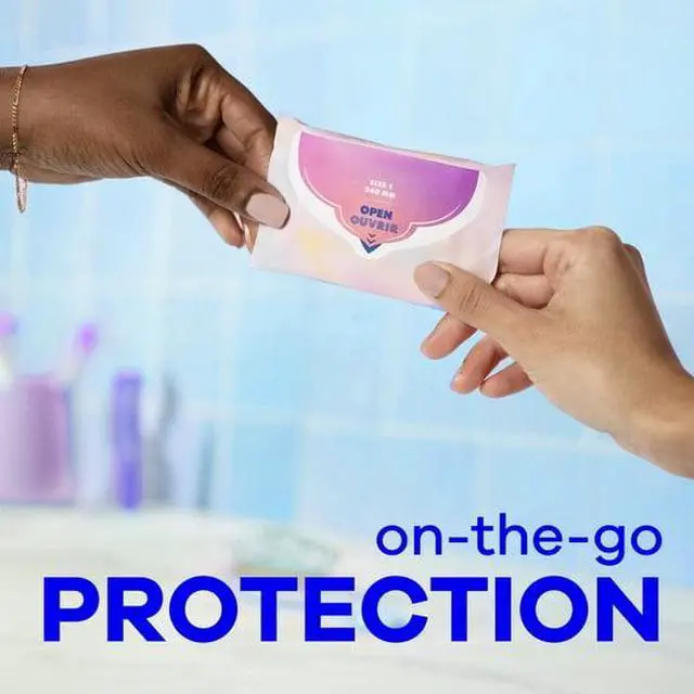 Alt view image 4 of 6 - Always Pocket FlexFoam Menstrual Pads with Wings, PocketSized FullSize Protection, ZeroFeel ZeroBunch Hypoallergenic Pads, #1 OBGYNRecommended, FSA/HSA Eligible