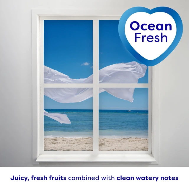 Alt view image 4 of 5 - Suavitel Refresher Fabric Rinse Ocean Fresh Scent 25.5 fl oz, 4X OdorAction Fabric Care, LowpH Safe for Cotton Synthetic & PolyCotton Fabrics, Add to Softener Dispenser