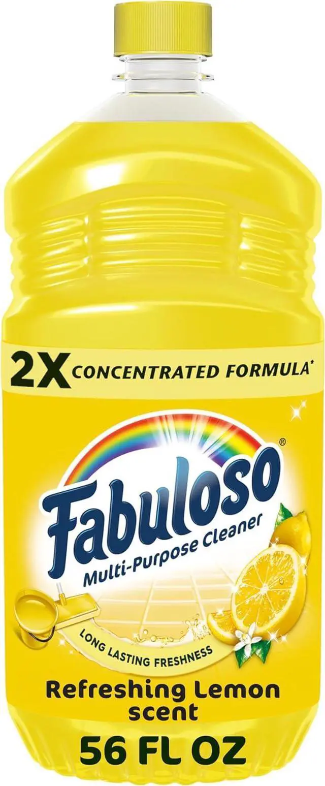 Main image of 1. Fabuloso 2X Concentrated MultiPurpose Liquid Cleaner 56 fl oz, Refreshing Lemon Scent, MultiSurface Household Cleaning for Floors Counters & Bathrooms