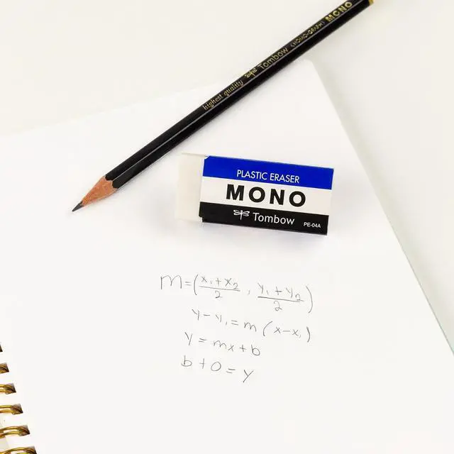 Alt view image 5 of 7 - Tombow White Plastic Eraser, 6" x 0.5", Soft CleanErasing Design with Protective Paper Sleeve for Drawing, School & Art Projects