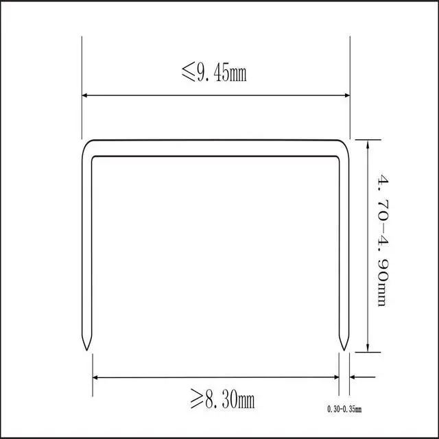 Alt view image 2 of 6 - ALSISK No.10 Mini Staples 20000Count (20 Boxes), Silver 3/16" Leg Length, 24.3mm×9.45mm for No.10 Mini Stapler, SmallSize Replacement Staples