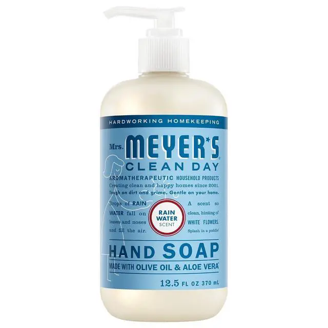 Alt view image 6 of 6 - Mrs. Meyer's Rain Water Scent Liquid Hand Soap 12.5 oz, CrueltyFree Leaping Bunny Certified, Moisturizing Hand Soap With Essential Oils & Aloe Vera