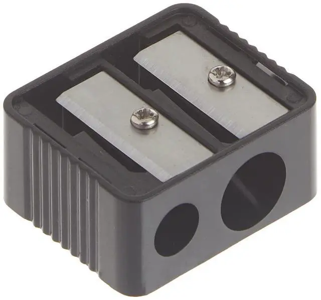 Alt view image 2 of 5 - wet n wild HandPowered Dual Pencil Sharpener, Plastic DualSize Sharpener for Eyeliner Pencils, Compact TravelFriendly Design