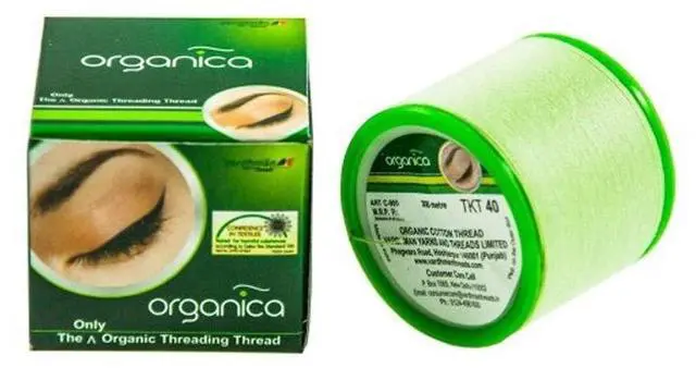 Main image of Organica Face & Eyebrow Threading Thread Organic x 1 thread spool eyebrow makeup facial dermaplaning hair removal epilator tool