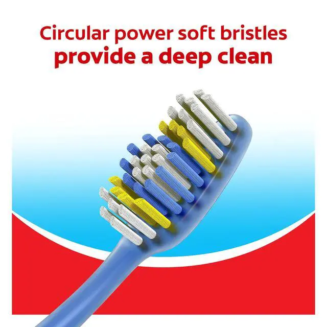 Alt view image 5 of 6 - Colgate Extra Clean Adult Toothbrushes, Soft, Value 6 Pack