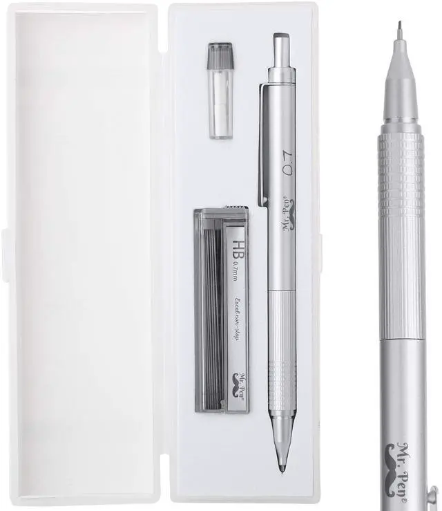Main image of Mr. Pen - 0.7mm Mechanical Pencil with Case, Metal Drawing Pencils