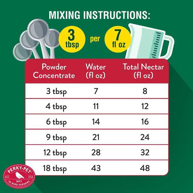 Alt view image 6 of 6 - Perky-Pet Hummingbird Nectar Concentrate for Hummingbird Feeders - 8 oz Powder - Makes 48 fl oz Nectar - 240SF - Attract and Feed Humming Birds