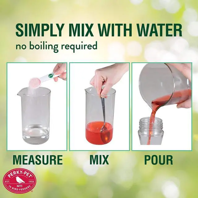 Alt view image 4 of 6 - Perky-Pet Hummingbird Nectar Concentrate for Hummingbird Feeders - 8 oz Powder - Makes 48 fl oz Nectar - 240SF - Attract and Feed Humming Birds