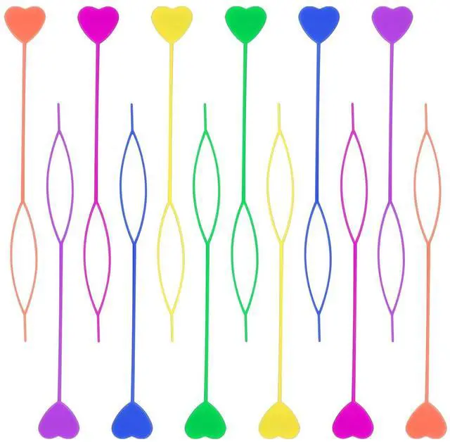 Main image of COMNICO 12pcs Quick Beader for Hair Braids Loading Beads Braid Stringer Ponytail Maker Plastic Hair Tail Beading Tools Kit for Kids Girls (Colorful)
