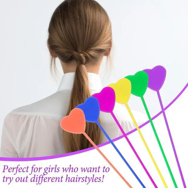 Alt view image 3 of 7 - COMNICO 12pcs Quick Beader for Hair Braids Loading Beads Braid Stringer Ponytail Maker Plastic Hair Tail Beading Tools Kit for Kids Girls (Colorful)