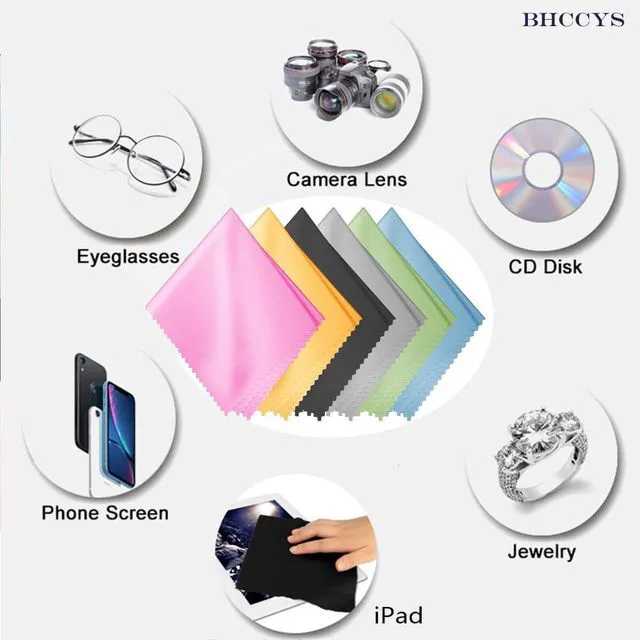 Alt view image 7 of 7 - Glasses Cleaning Cloths(12 pcs),Microfiber Eyeglass Cleaner Cloth, Lens Wipes Cloth for Cleaning Eyeglasses, Cell Phones, Screens, Lenses, Electronics and All Delicate Surface