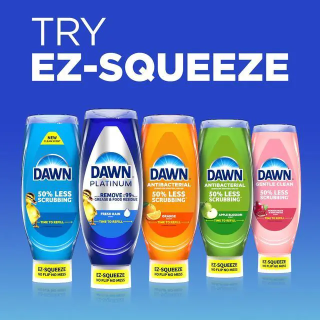 Alt view image 4 of 7 - Dawn Gentle Clean EZ-Squeeze Dishwashing Liquid Dish Soap, Pomegranate and Rose Water Scent 24.3 fl oz